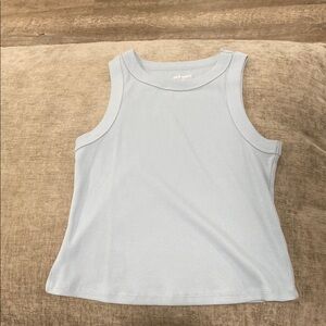 Women’s Light Blue Sleeveless Croptop